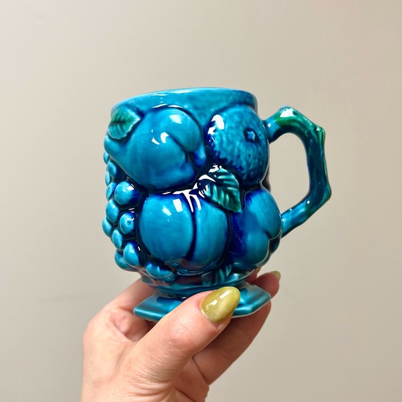 🌟HP!🌟 60s Vintage 🫐 Incarco Mood Indigo 6-Piece Fruit Motif Serving Set - Picture 8 of 10